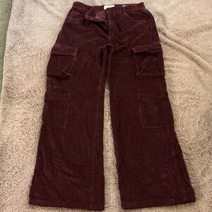 COTTON ON Burgundy Corduroy Cargo Pants Sz. 6